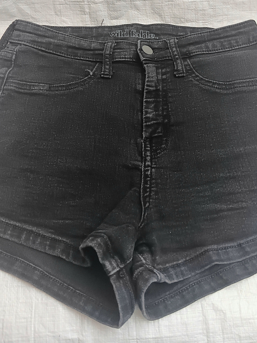 Wild Fable Women’s Black Denim High-Rise Shorts